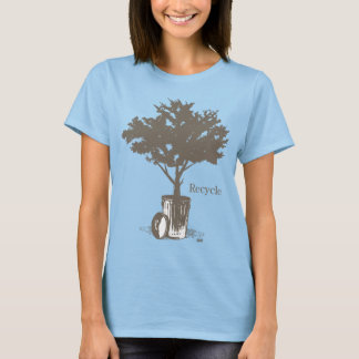 Recyclen structuur t-shirt