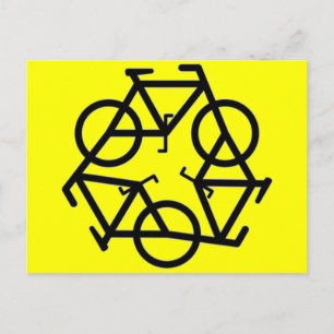 Recyclen symbool briefkaart