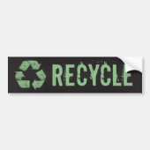  Recyclen symbool Bumpersticker (Voorkant)