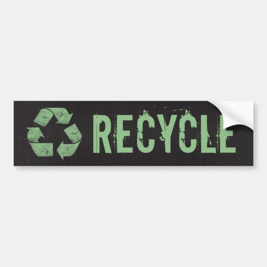  Recyclen symbool Bumpersticker (Voorkant)
