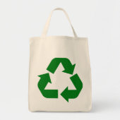 Recyclen Symbool Grocery Canvas tas (Voorkant)
