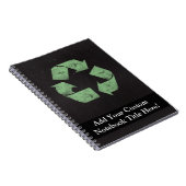 Recyclen symbool Notitieboek (Rechterzijde)