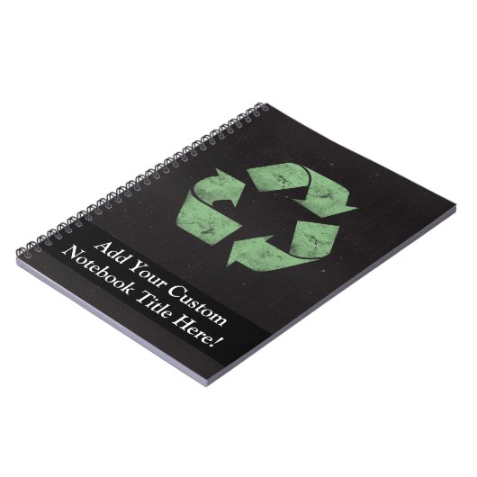  Recyclen symbool Notitieboek (Linkerzijde)