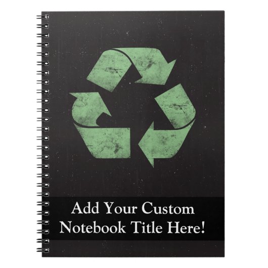 Recyclen symbool Notitieboek (Voorkant)