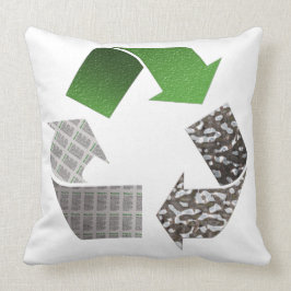 Recyclen Symbool-Sierkussen Kussen