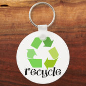 Recyclen Symbool! Sleutelhanger (Voorkant)