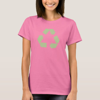 Recyclen symbool T-shirt beschikbaar met lange hoe