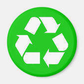 Recyclen Symbool - Verminder, Hergebruik, Recyclen Magneet (Voorkant)