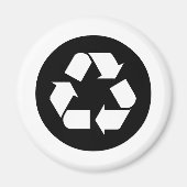 Recyclen Symbool - Verminder, Hergebruik, Recyclen Magneet (Voorkant)