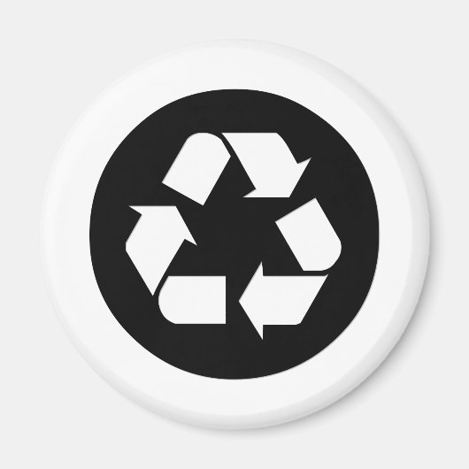 Recyclen Symbool - Verminder, Hergebruik, Recyclen Magneet (Voorkant)