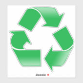 Recyclen symbool Vinyl Sticker (Vel)