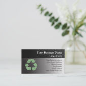 Recyclen symbool Visitekaartje (Staand voorkant)