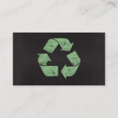 Recyclen symbool Visitekaartje (Achterkant)