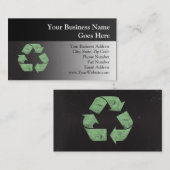 Recyclen symbool Visitekaartje (Voorkant / Achterkant)