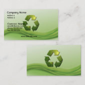 Recyclen Symbool-Visitekaartje Visitekaartje (Voorkant / Achterkant)