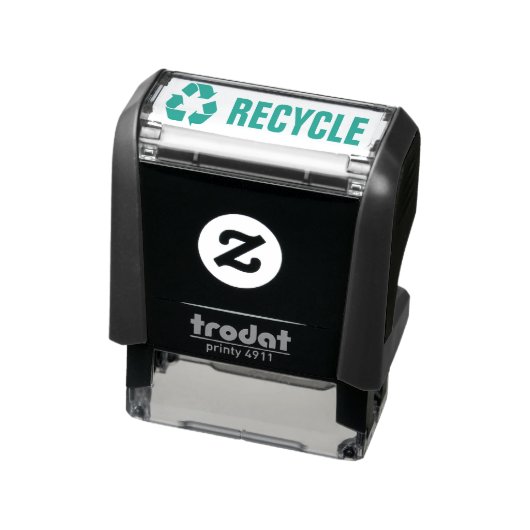 Recyclen symbool Zelfinkt Rubberstempel Zelfinktende Stempel (Product)