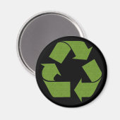 Recyclen symboolgras magneet (Voorkant / Achterkant)