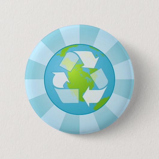 recyclen symboolspeld ronde button 5,7 cm (Voorkant)