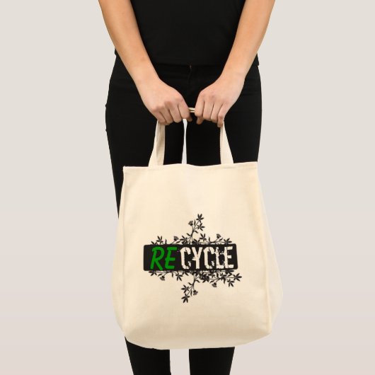 recyclen tas! GROENEN Tote Bag (Voorkant (product))