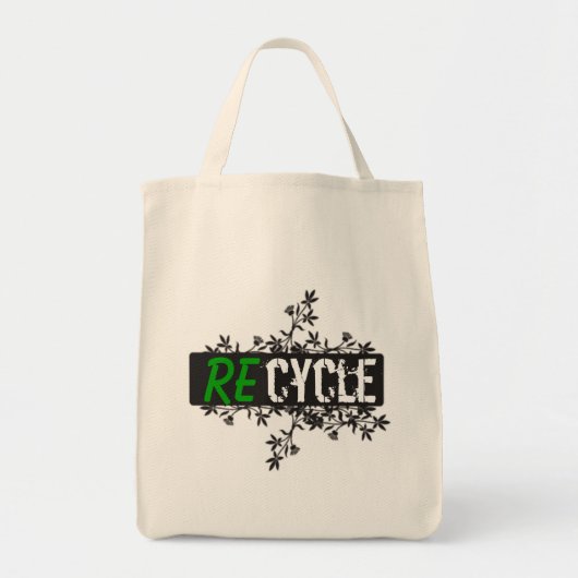 recyclen tas! GROENEN Tote Bag (Voorkant)