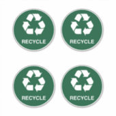 Recyclen teken, binnen en openluchtgebruik sticker (Voorkant)