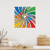 Recyclen tekenkunst poster (Keuken)
