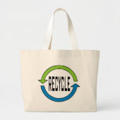 Recyclen tetas grote tote bag (Voorkant)