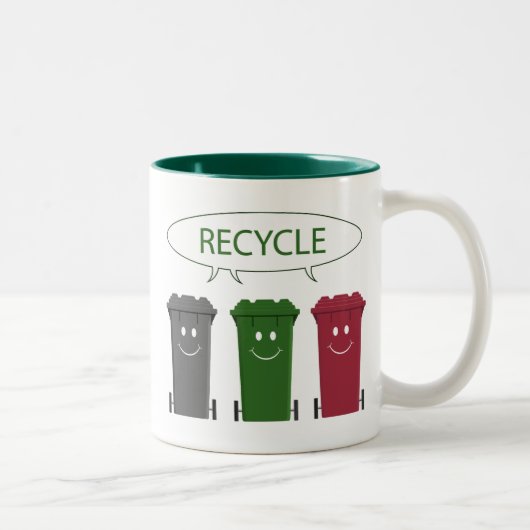 Recyclen Tweekleurige Koffiemok (Rechts)