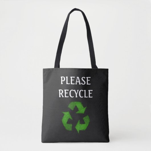 Recyclen u alstublieft Canvas tas (Voorkant)