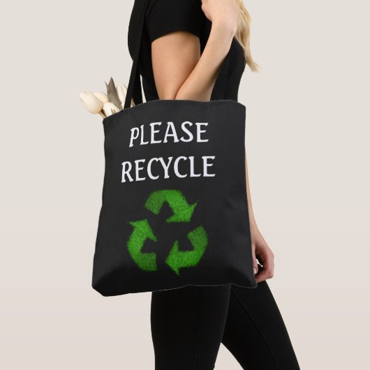 Recyclen u alstublieft Canvas tas (Dichtbij)