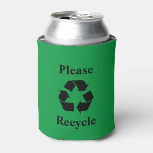 Recyclen u met het recyclingsymbool blikjeskoeler