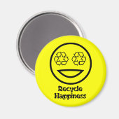 Recyclen uw geluk magneet (Voorkant / Achterkant)