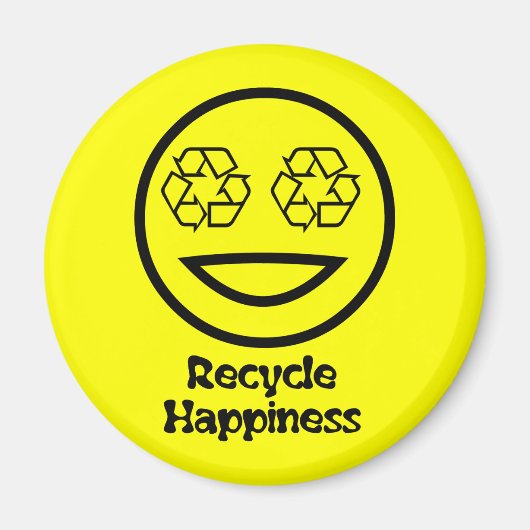 Recyclen uw geluk magneet (Voorkant)