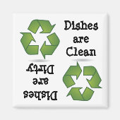 Recyclen vaatwasser magneet (Voorkant)