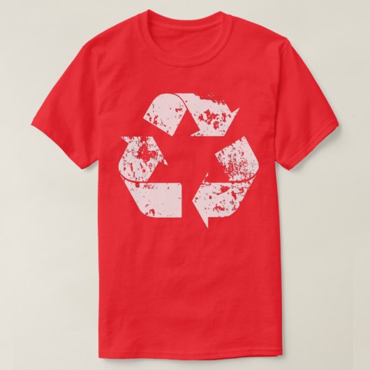 Recyclen Veronderd Wit T-shirt (Design voorkant)