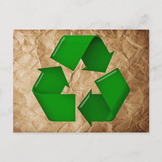 Recyclen - Verrukt papier Briefkaart (Voorkant)