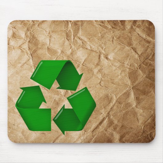 Recyclen - Verrukt papier Muismat (Voorkant)