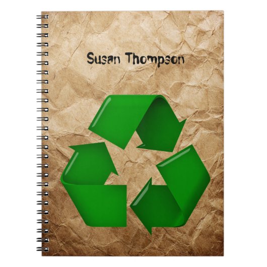 Recyclen - Verrukt papier Notitieboek (Voorkant)