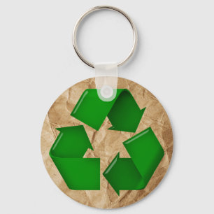 Recyclen - Verrukt papier Sleutelhanger