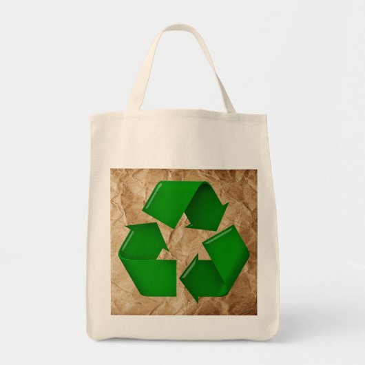 Recyclen - Verrukt papier Tote Bag (Voorkant)