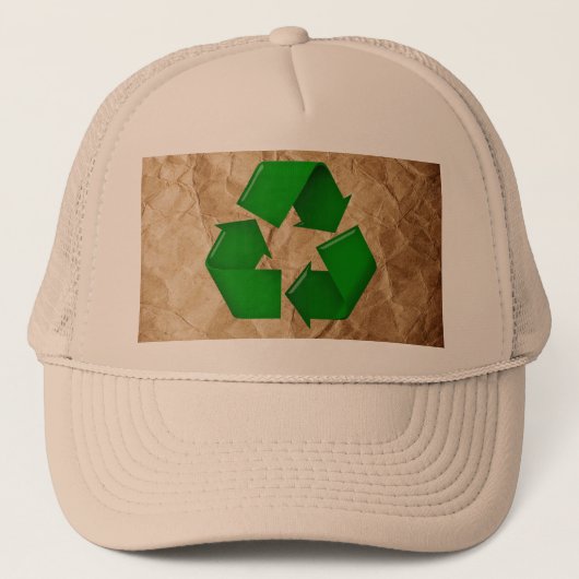 Recyclen - Verrukt papier Trucker Pet (Voorkant)