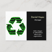 Recyclen Visitekaartjes (Voorkant)