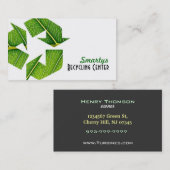 Recyclen visitekaartjes (Voorkant / Achterkant)