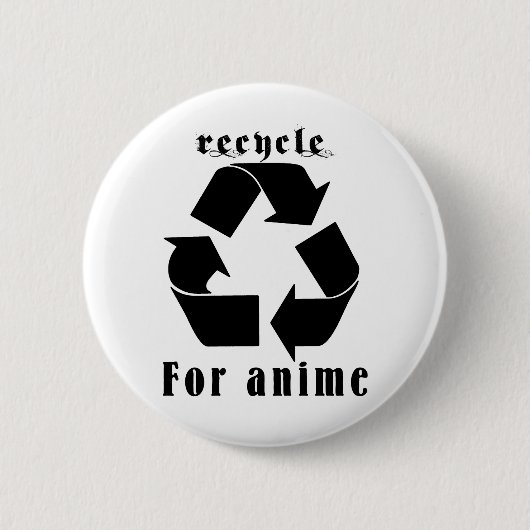 Recyclen voor Anime Ronde Button 5,7 Cm (Voorkant)