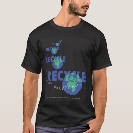 RECYCLEN voor de EARTH T-shirt (Voorkant)