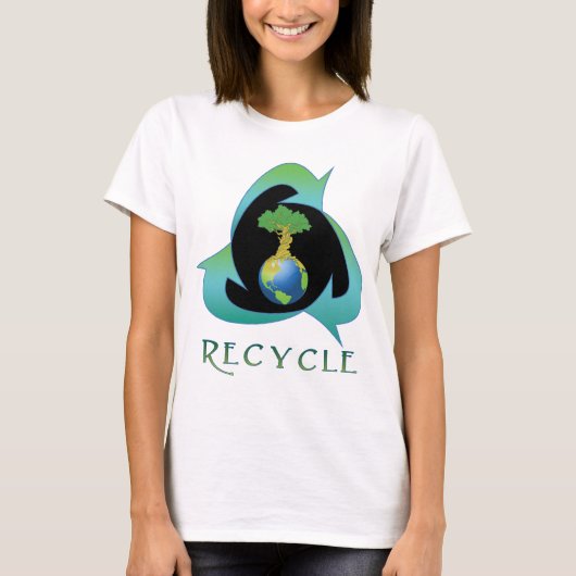 Recyclen voor Moeder Aarde T-shirt (Voorkant)