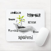 Recyclen vriendelijke muismat (Met muis)
