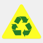 recyclen : waarschuwingssticker sticker (Voorkant)