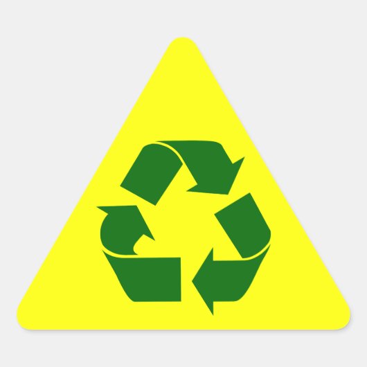 recyclen : waarschuwingssticker sticker (Voorkant)