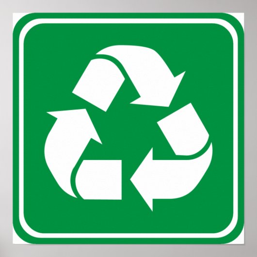 Recyclen wegmarkering poster (Voorkant)